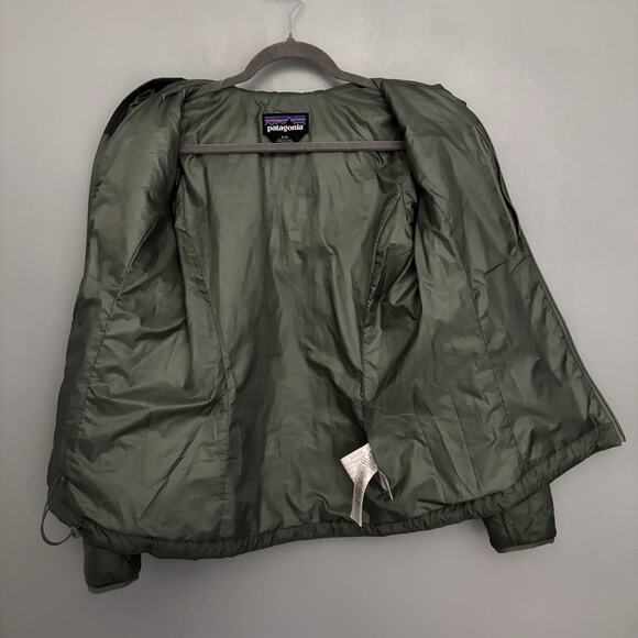 Patagonia Women’s Nano Puff Fitz Roy Trout Hoody Small Hemlock Green 84465 HMKG - Picture 7 of 16